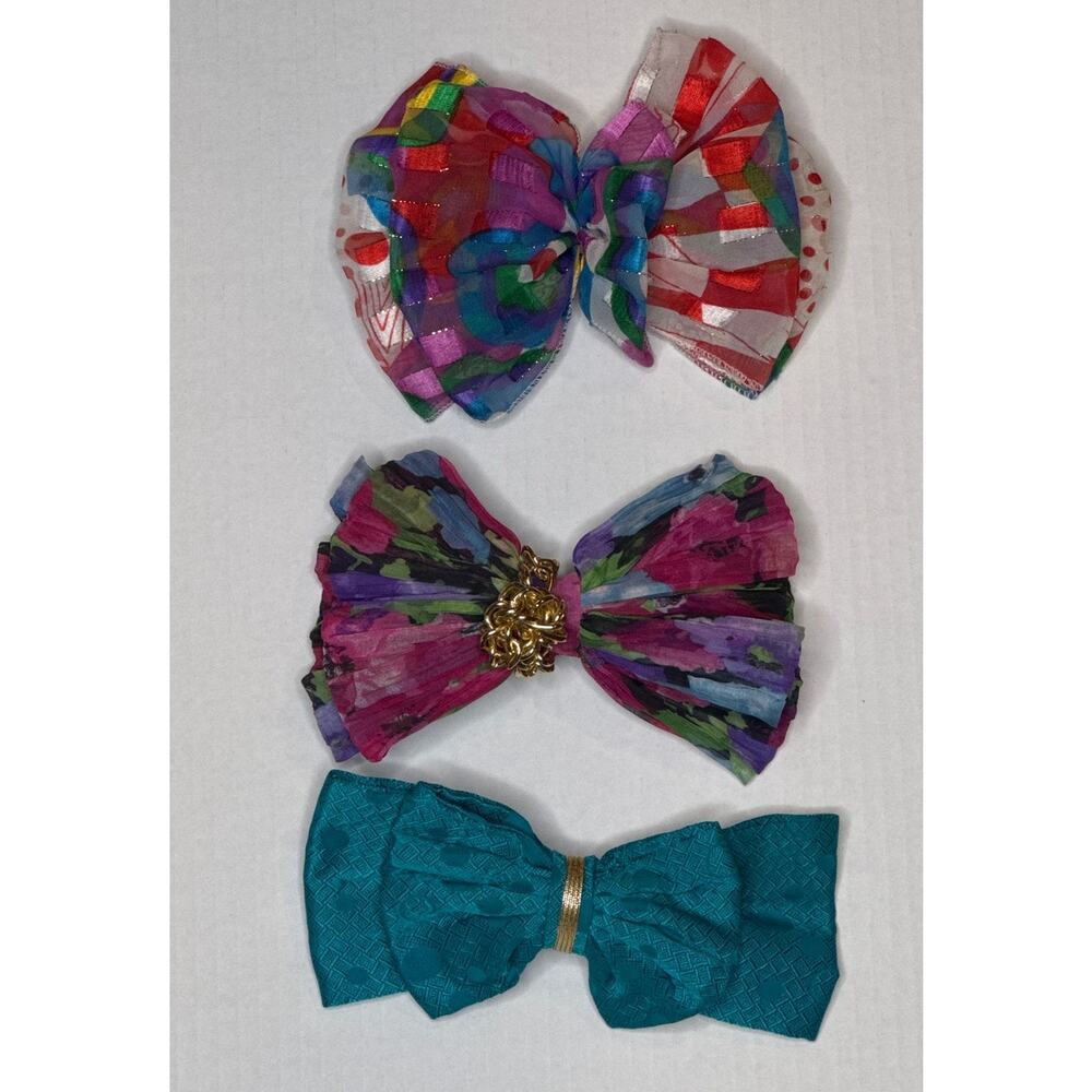 Vintage Kerri Kahn New York Hair accessories & 2 others hand made, bundle of 3 - Picture 10 of 16